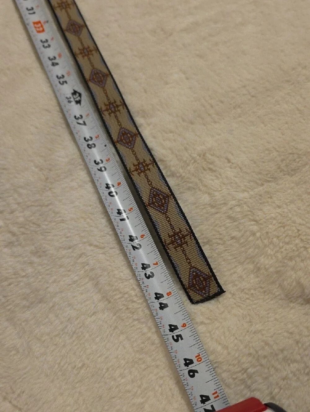 Kavu Men’s Black and Tan Patterned Web Belt